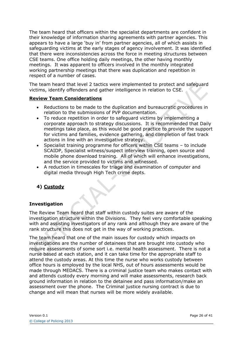Lancashire Police — Sexual Exploitation Review — page 26
