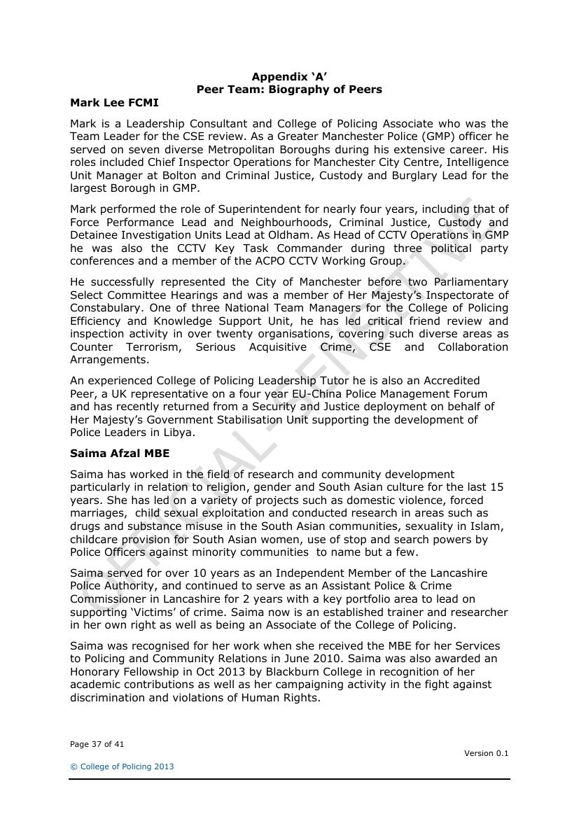 Lancashire Police — Sexual Exploitation Review — page 37