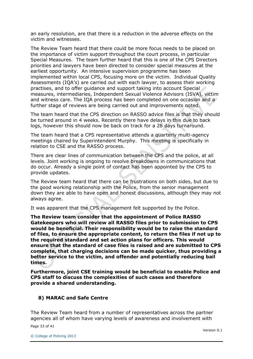 Lancashire Police — Sexual Exploitation Review — page 33