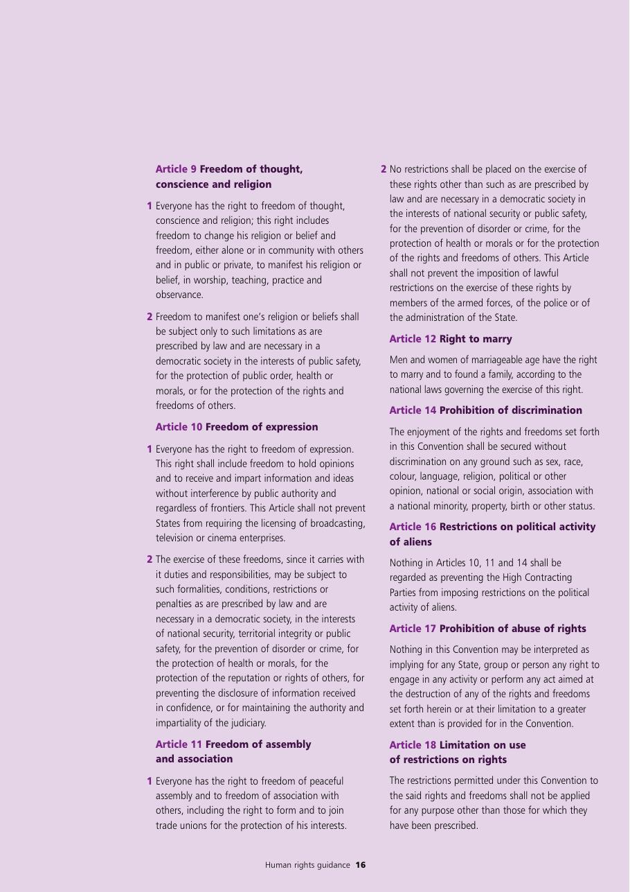 Human Rights Guidance for Police Authorities — page 16