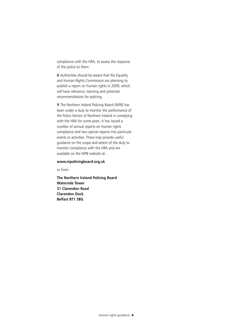 Human Rights Guidance for Police Authorities — page 6