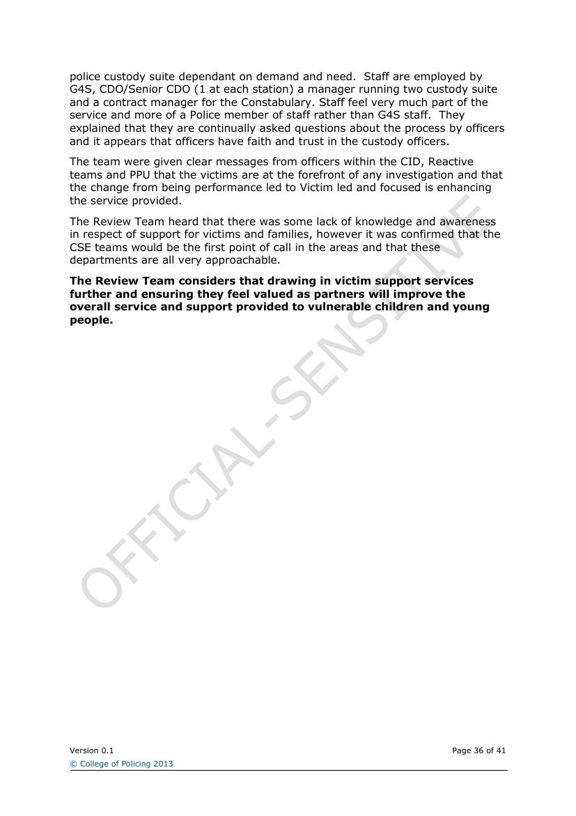 Lancashire Police — Sexual Exploitation Review — page 36