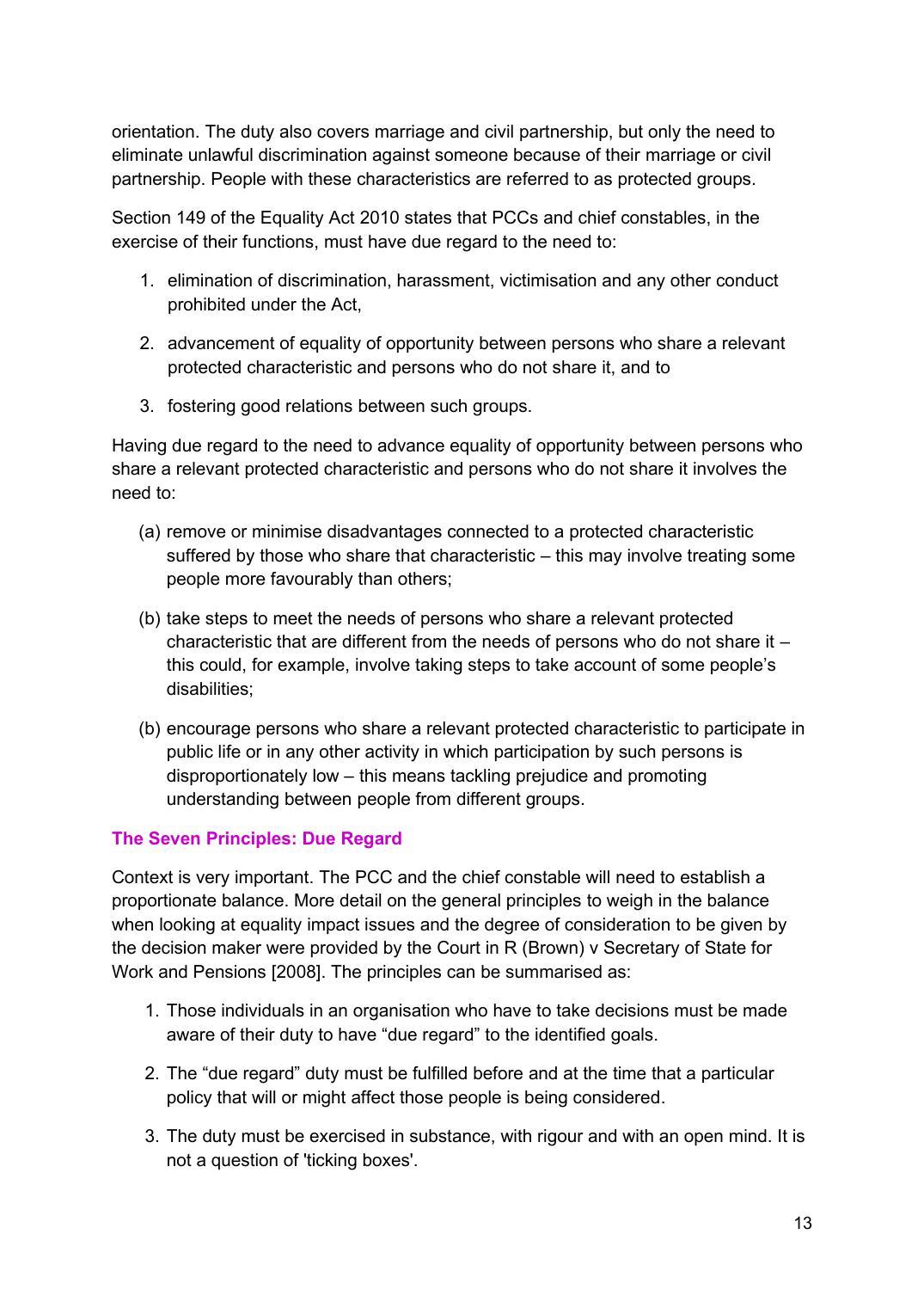 Equality, Diversity & Human Rights Framework — page 18