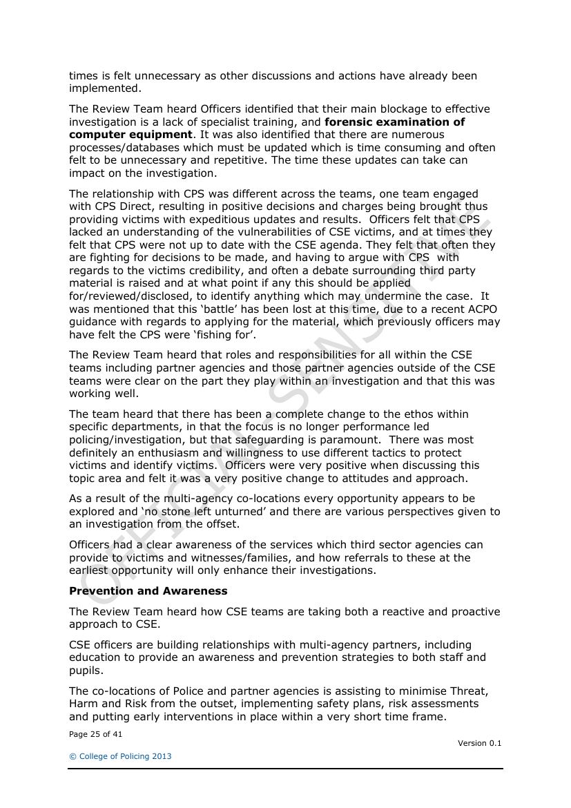 Lancashire Police — Sexual Exploitation Review — page 25