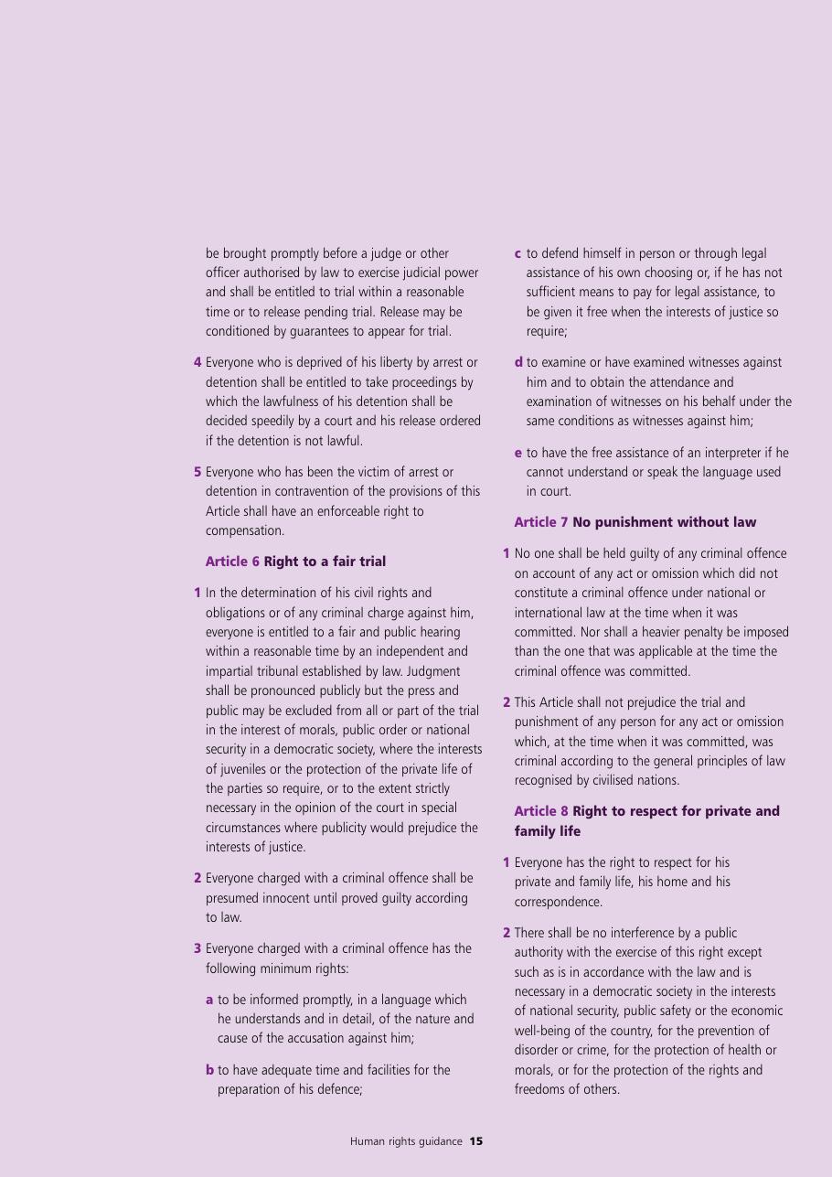 Human Rights Guidance for Police Authorities — page 15