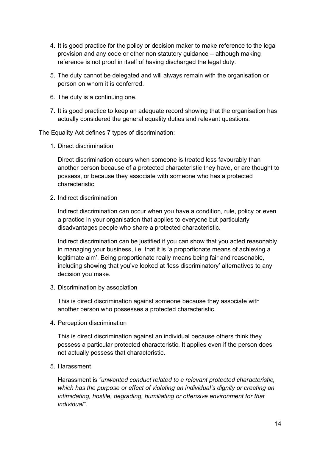 Equality, Diversity & Human Rights Framework — page 19