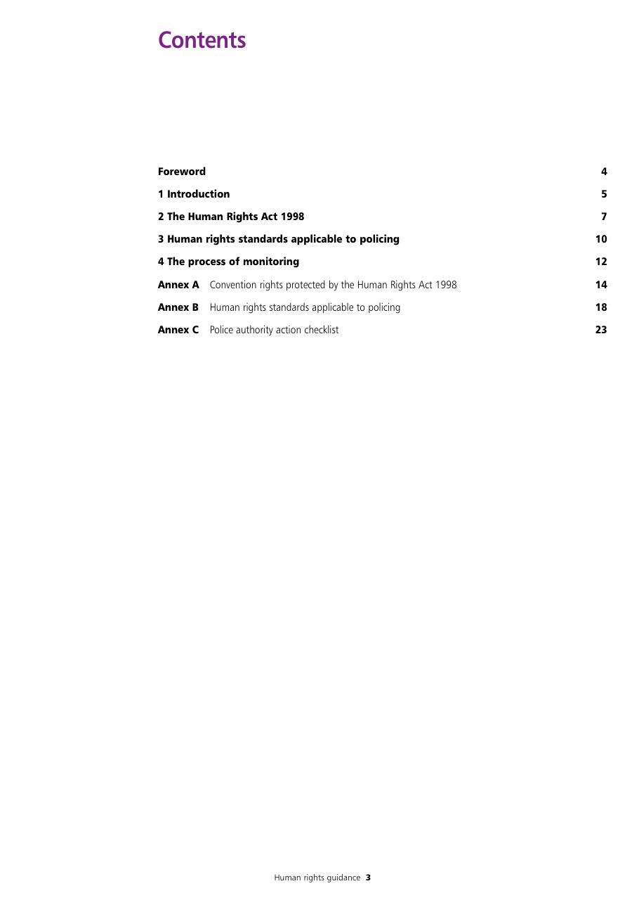 Human Rights Guidance for Police Authorities — page 3