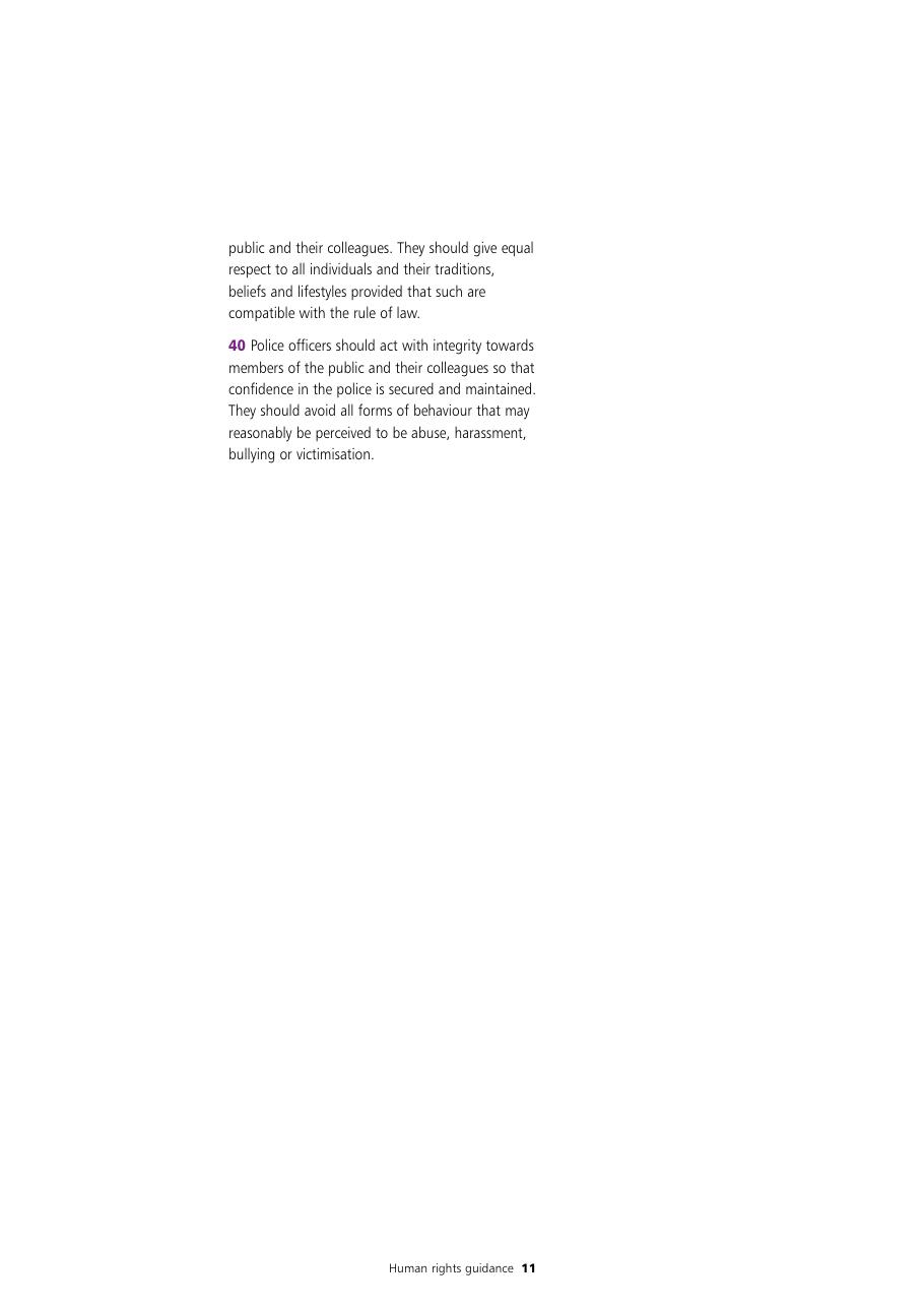 Human Rights Guidance for Police Authorities — page 11