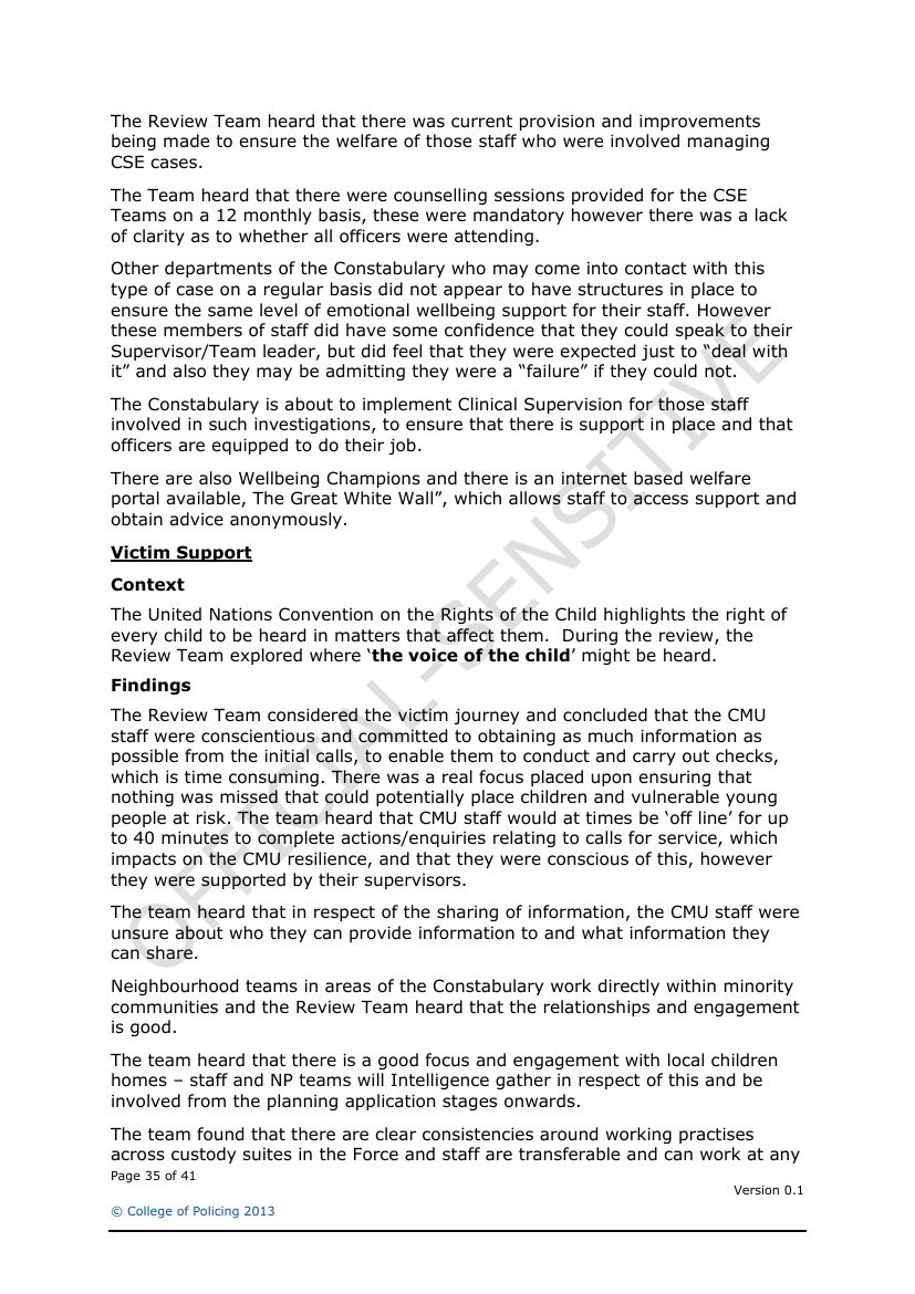 Lancashire Police — Sexual Exploitation Review — page 35